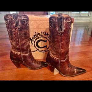 Charlie 1 Horse Mahogany Boots by Lucchese